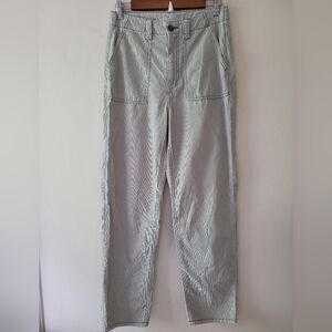 American Eagle Green Highest Rise Cargo Baggy Straight Corduroy Pants 6 Short